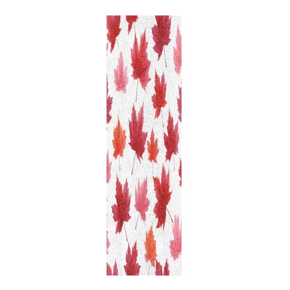 33"x9" Skateboard Grip Tape Protector Sheets Nonslip Protection Griptape Sheet for Outdoor Sports Vibrant Red Maple Leaves