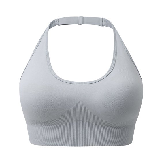 MVRLSH Jelly Sports Bras for Women Removable Padded Backless Yoga Running Crop Top lette Smooth Seamless Underwear Bra Multicolor - XL