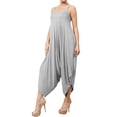 thumbnail image 2 of J. METHOD Women's Sleeveless Spaghetti Strap Loose Fit Harem Pants Comfy Jumpsuit NEWJS03 Heather S, 2 of 6