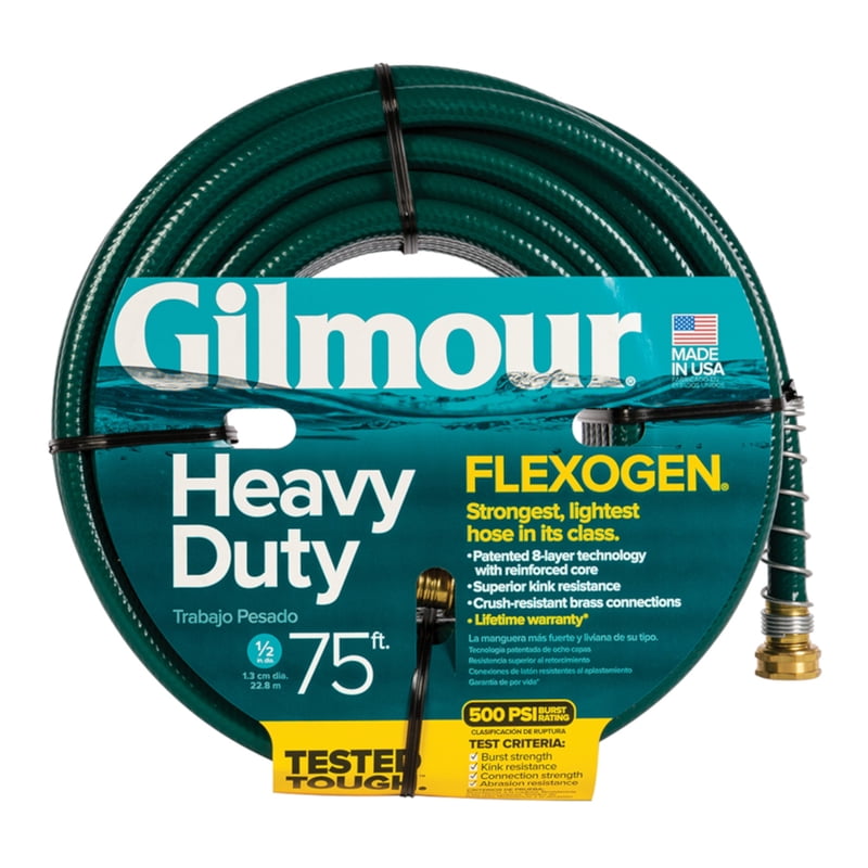 Gilmour 8247511001 Flexogen 1/2" x 75' Garden Hose