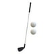 thumbnail image 3 of Palo de Golf con 2 pelotas de Golf, mango telescópico antideslizante, cuña de Golf para diestros, eje de Metal para regalo de Golf para padres e hijos Niños, 3 of 8