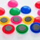 thumbnail image 2 of 60 uds surtidos imanes para pizarra botón redondo imán para nevera Oficina cocina decorativa 5 colores, 2 of 5