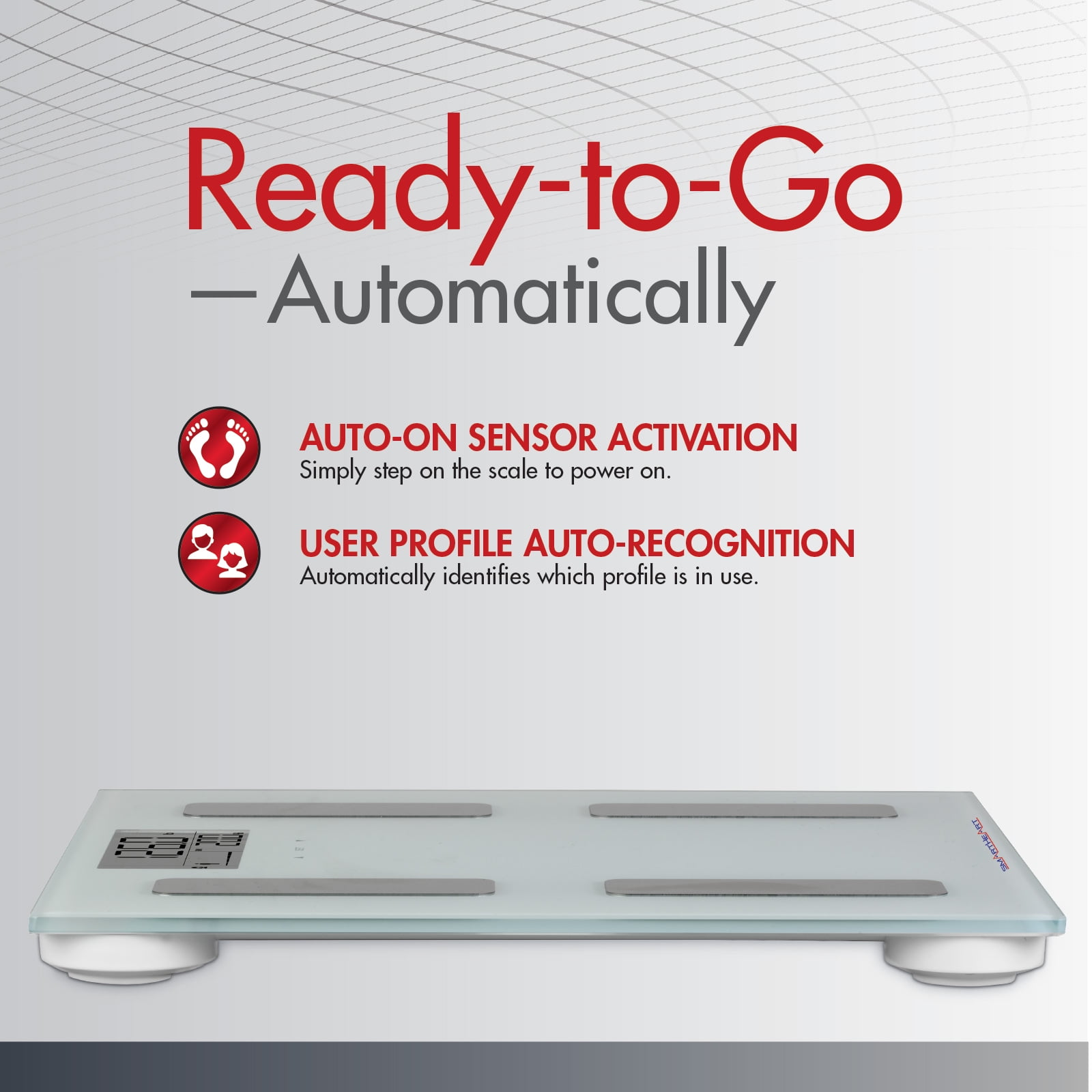 SmartHeart Digital Body Composition Scale | 440 lbs / 200 kg Capacity | BMI | Bone Mass | Body Water Fat and Muscle Mass