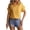 Yellow, variant on Women's T-shirt Tops With Pockets Solid Color Loose Breathable Button up T-shirt Size M(6)Yellow