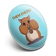 thumbnail image 2 of Hamster Them Cheeks Eating Sunflower Seed Metal 1.1" Tie Tack Hat Lapel Pin Pinback, 2 of 4