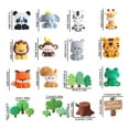 thumbnail image 4 of Forest Animal Cake Topper Jungle Safari Lion First Birthday Party Giraffe Monkey Decoration Gifts Cake Cu I7Y5 Elephant, 4 of 9