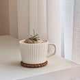 thumbnail image 4 of 1Pcs 10cm Placemats Round Handmade Insulation Kitchen Rattan Coasters, 4 of 8