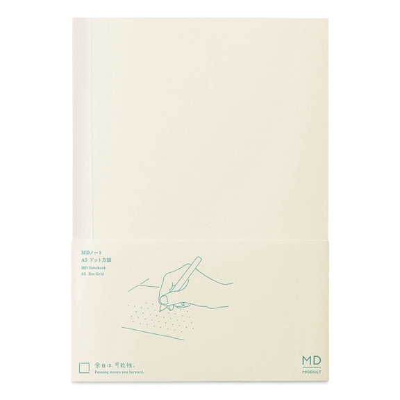Midori MD Notebooks - A5, Dot Grid, White