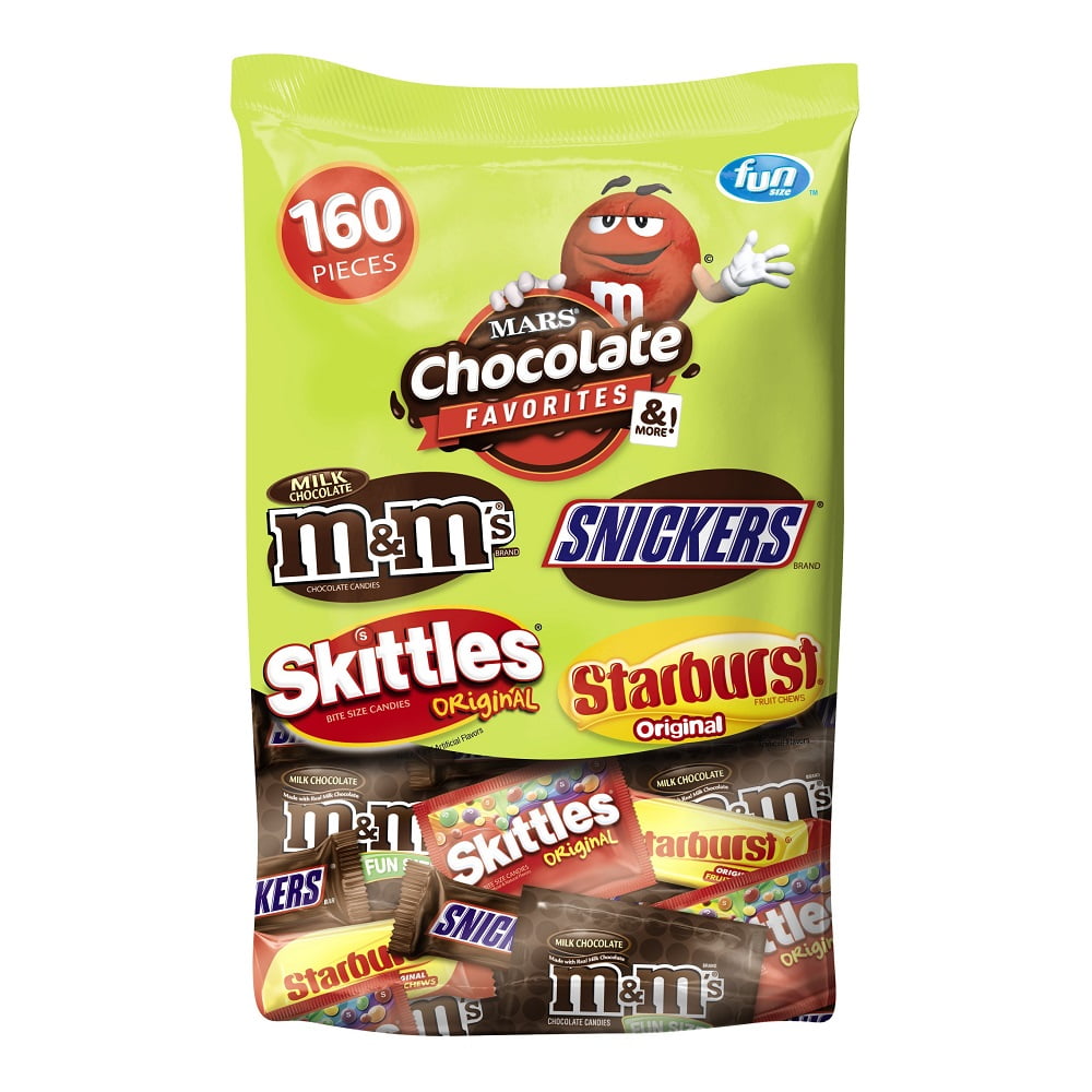 Mars Assorted Variety Candy Pack, 73 Oz., 160 Count - Walmart.com ...