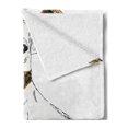 thumbnail image 2 of Jack Russell Soft Flannel Fleece Throw Blanket, Sketch Style Puppy Portrait Pet Shelter Hand Drawn Terrier Design, Cozy Plush for Indoor and Outdoor Use, 50" x 60", Cream and Pale Brown, by Ambesonne, 2 of 5