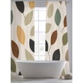 thumbnail image 5 of Spring Leaves Sheer Curtains 84 Inch Length 2 Panels Set, Colorful Plant Pastoral Abstract Botanicals Voile Window Treatment Curtains Sheers Drapes for Bedroom/Living Room/Kitchen 52"x84"x2, 5 of 7