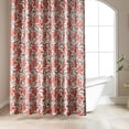 thumbnail image 4 of Sonive Red Floral Water Resistant Shower Curtain, Universal Fit Farmhouse Bathroom Decor, 72" x 72", 4 of 7