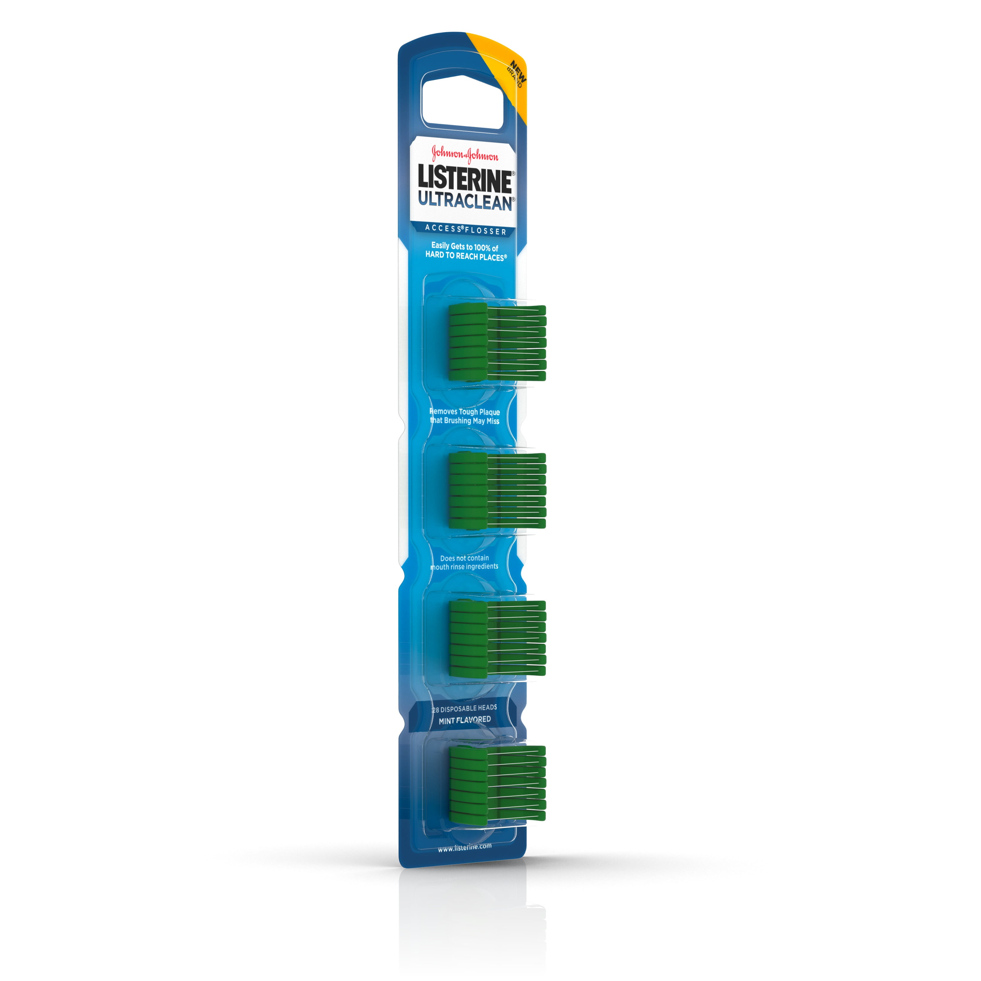 (3 pack) Listerine Ultraclean Access Mint Flosser Refill Heads, 28 Count