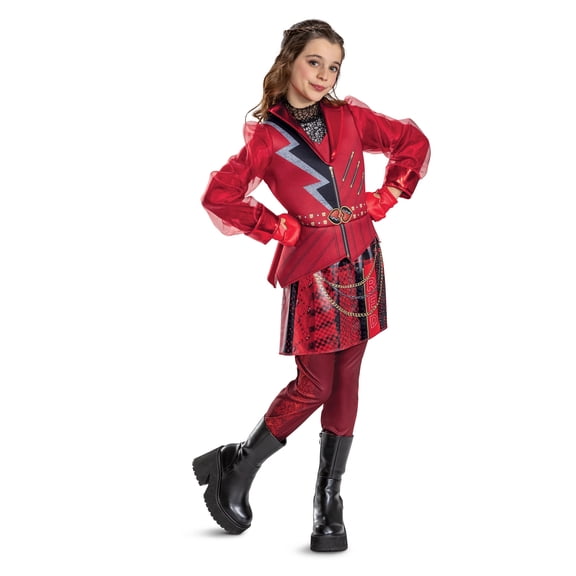 Disney Descendants 5 Red Halloween Costume for Children, Girls Size S (6/6X), by Disguise