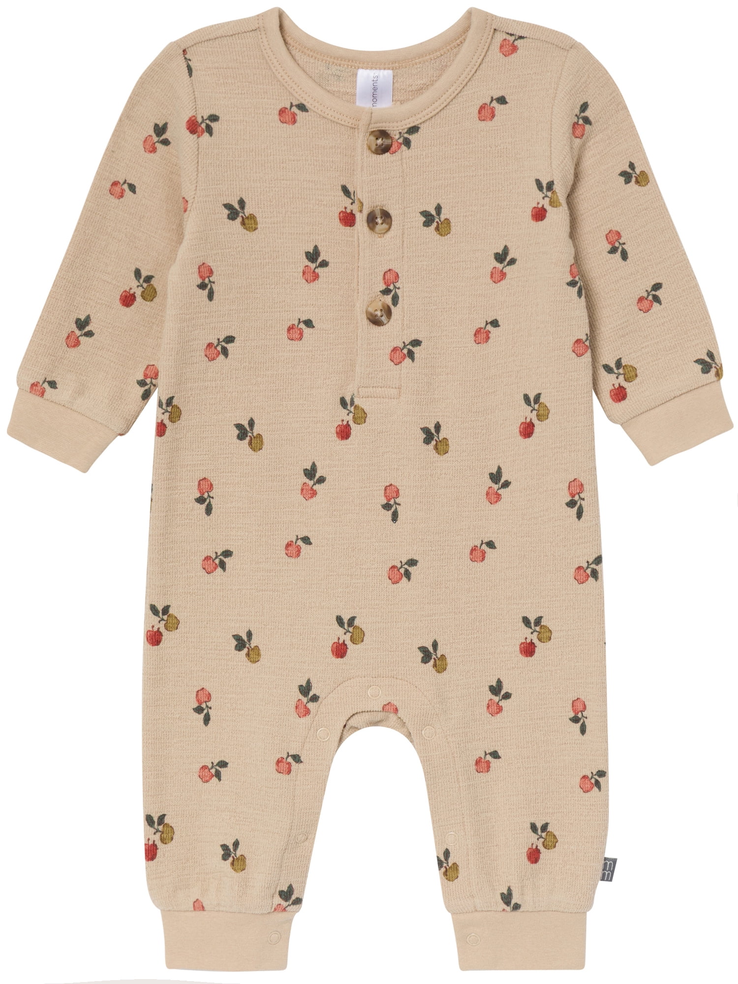 Modern Moments by Gerber Neutral Slouch Romper, Sizes 0/3 Months - 24 Months
