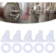 thumbnail image 3 of Joyzan D Type Beer Keg Coupler, Gas Line Dispenser Connector Check Valve Home Brewing System Tool Seal Gaskets Washer Kit Dispensing Equipment Set Replacement Faucet Sankey Parts Accessories 5pcs, 3 of 8