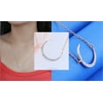 thumbnail image 4 of Dazzlingrock Collection Round White Diamond Crescent Moon Pendant for Women with 18 Inch Gold Chain (0.11 ct. Color I-J, Clarity I2-I3) in 10K Rose Gold, 4 of 6