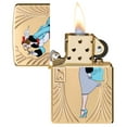 thumbnail image 6 of Zippo Windy 85th Anniversary Collectible Armor High Polish Brass Windproof Lighter, 6 of 9
