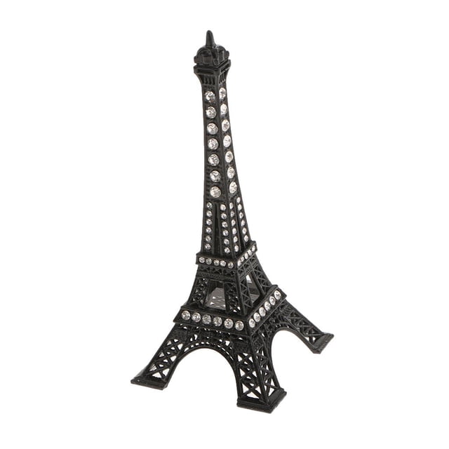 Estatuilla de la Torre Eiffel Aleación retro multicolor París Torre Eiffel Estatuilla Estatua Modelo S_Black Magideal Estatuilla de la Torre Eiffel