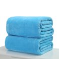 thumbnail image 4 of 70x100cm Soft Micro Plush Fleece Blanket Sofa Throw Rug Travel Warm Blankets Rose red 70 * 100cm, 4 of 8