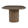 thumbnail image 4 of Jofran Luna 70" Modern Architectural Pedestal Curved Dining Table, 4 of 7