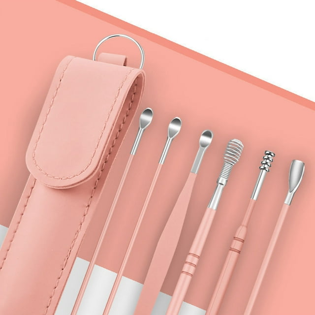 Nutroes Beauty Care,2PC Ear Cleaner,Ear Cleaning Master In 2024,Earwax Cleaner tool Set,Portable Ear Cleaning Kit,Ear Cleaner,Earwax Removal tools with Leather