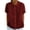 07-Wine, variant on Yutgune Women's Trendy Cotton Linen Top Casual Solid Color Short-Sleeved Button-Down Blouse Collar Shirt