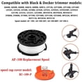 thumbnail image 4 of Bobinas de hilo para bobinas Black y trimmer, hilos de nylon 9 m de longitud bobinas de 1,65 mm de diámetro + 1 tapa + 1 muelle para Black + trimmers Adepaton WLJ-1284, 4 of 5