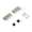 Nickel, variant on Cold Rolled Steels Corner Codes L Shape Corner Bracket Concealed Upper Lower Hinge Clip Fastener Cabinet Door Hinge