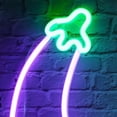 thumbnail image 2 of Letrero de berenjena LED Yuyangstore lámpara de pared decorativa USB para decoración de fondo de cumpleaños, 2 of 8