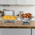 thumbnail image 2 of Jacgood Chafing Dish Buffet Set 4 Pack 8QT Rectangular + 6QT Round Stainless Steel Food Warmer Chafer Complete Set with Water Pan, Chafing Fuel Holder for Party Catering Christmas, 2 of 8