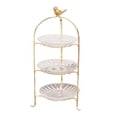 thumbnail image 4 of Soporte de pastel antiguo Bandeja de servicio de 3 niveles Plato de servicio de postre Estante de exhibición extraíble Soporte de cupcake para cocina 3 pisos Macarena Puesto de pasteles, 4 of 6