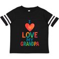 thumbnail image 3 of Inktastic I Love My Grandpa Colorful Heart Boys or Girls Toddler T-Shirt, 3 of 5