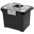thumbnail image 1 of Sterilite Portable Lockable File Box Organizer with Handle (12 Pack), 1 of 3