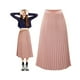 thumbnail image 5 of Qarigey Plisada Femenina - Vestuario De Verano Con Estilo Faldas Largas Negra Midi Maxi Rosa Elegante Prendas para la parte inferior del cuerpo rosa,1 m, 5 of 6