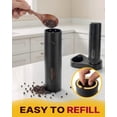 thumbnail image 4 of Katbite Electric Salt and Pepper Grinder Set, Usb Charging Base, Button Control, Adjustable Coarseness, 4 of 9