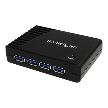 StarTech.com 4-Port USB 3.0 SuperSpeed Hub with Power Adapter - Portable Multiport USB-A Dock IT Pro - USB Port Expansion Hub for PC/Mac (ST4300USB3) - Hub - 4 x SuperSpeed USB 3.0 - desktop