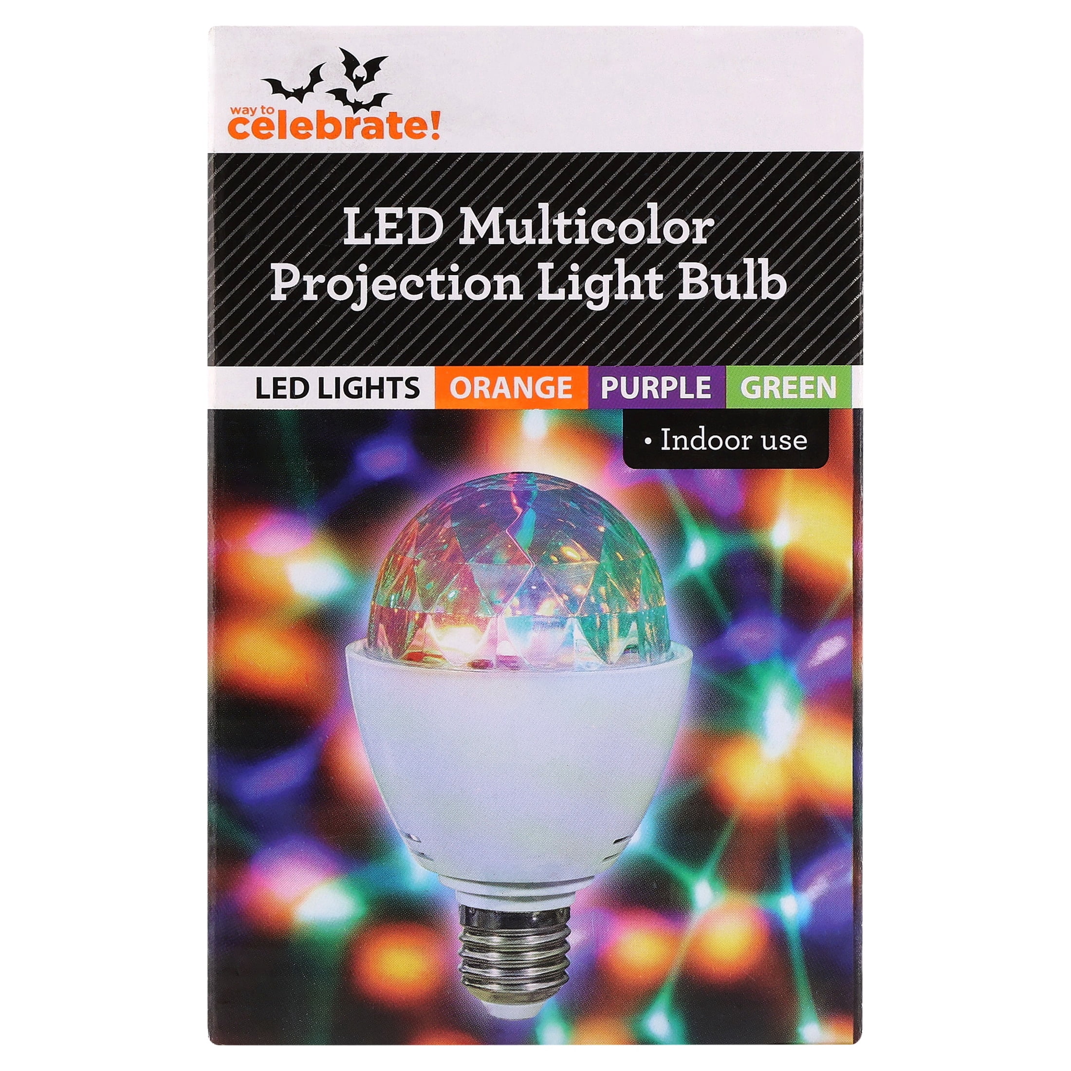 Indoor LED Projection Light Bulb, Multicolor, Halloween by Way To Celebrate