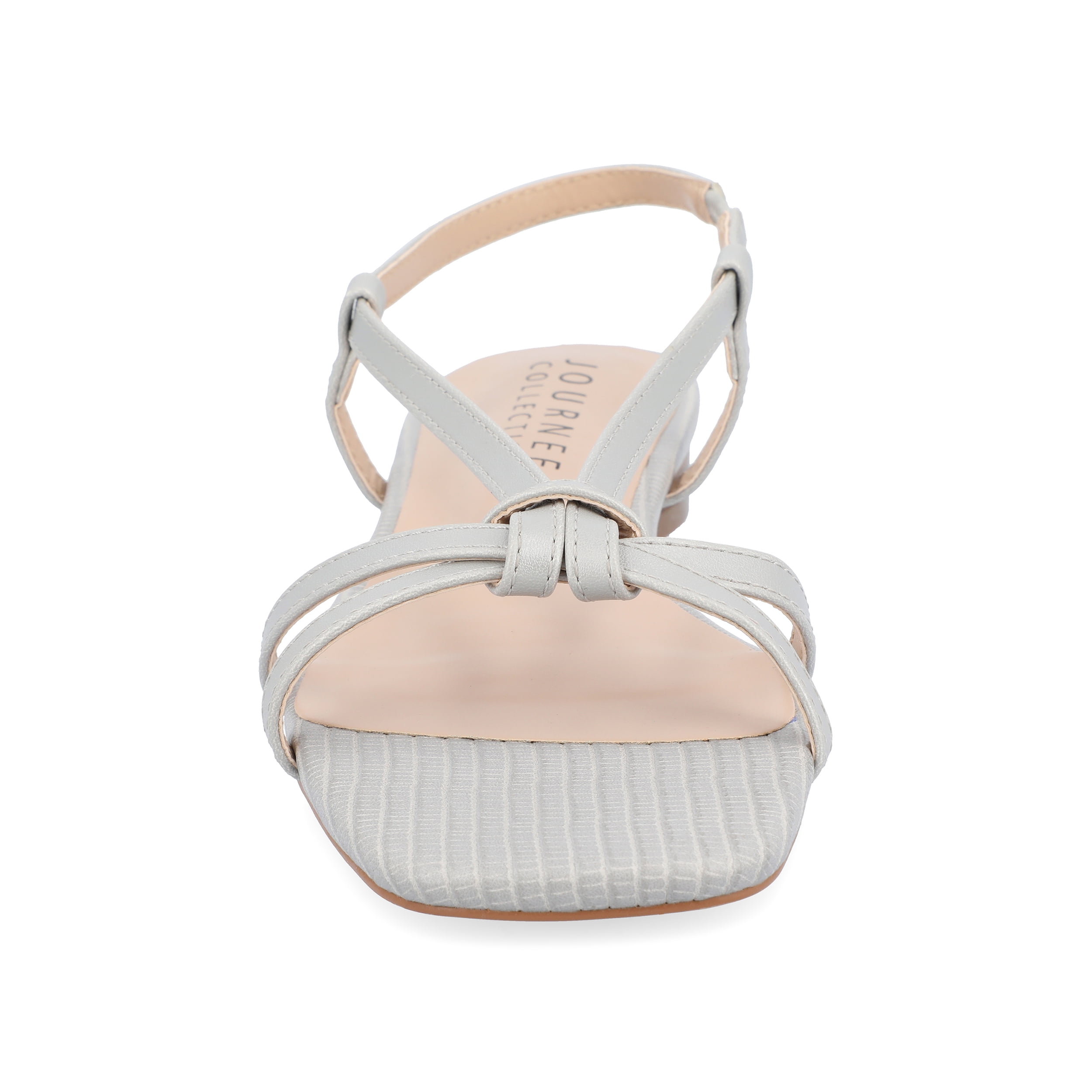 Journee Womens Bridget Sling Back Flat Sandals