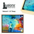 thumbnail image 3 of Creative Mark Illusions Floater Canvas Frame for 1-1/2" Deep Canvases, Natural 20x24", Single - Floating Canvas Art Illusion - No Glass or Backing, Gallery Wall Display, Black Interior, 3 of 7
