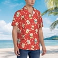 thumbnail image 5 of Daiia Japanese Maneki Cats Hawaiian Shirt for Men Gentle Cotton Regular Short Sleeve Casual-X-Large, 5 of 9