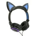thumbnail image 3 of Kids Wired Headphone, Wrap Around Design Cat Ear Design Cute Kids Headset LED Light  for Computers, 3 of 7