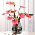thumbnail image 4 of HAOSHICS 22 "Artificial Anthurium Lily Flowers Permanent Flower,3 Pcs Tropical Imitation Plant Flower Bouquets for Table Centerpieces,Bridal Wedding Festival Decor Flower, 4 of 6