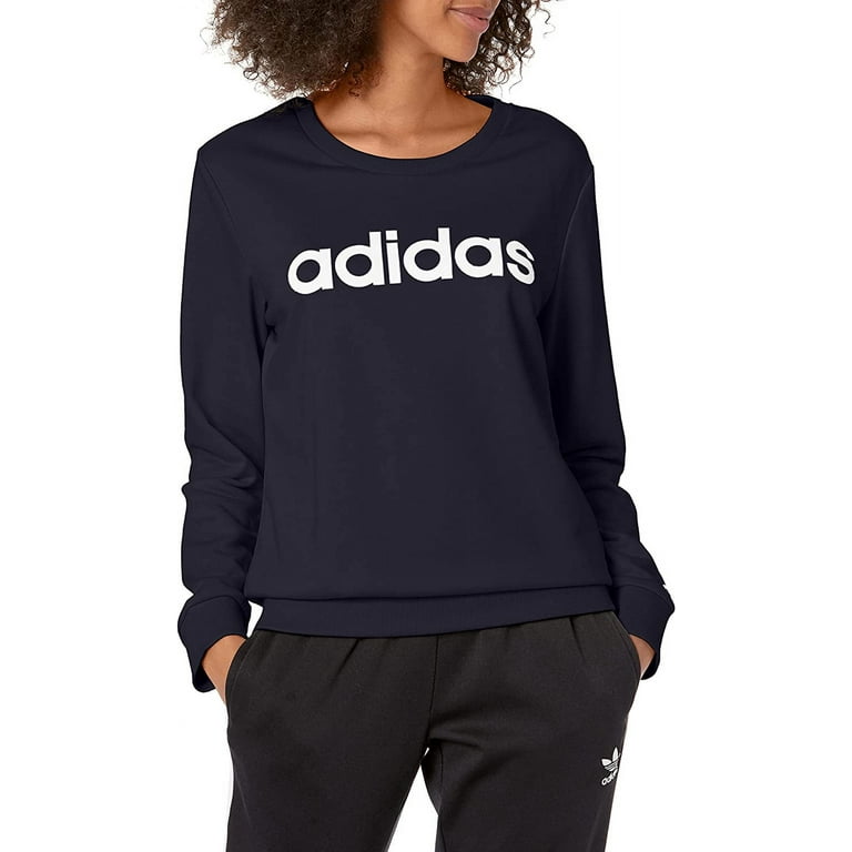 Adidas PRIMEGREEN ESSENTIALS 2024 COMFORT FLEECE LOOSE CROPPED LOGO 1/4-ZIP SWEATSHIR