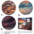 thumbnail image 3 of Designart "Horizon by the Sunset Beach V" Coastal Metal Wall Art Set, 3 of 5