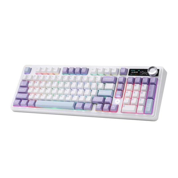 Teclado mecánico MIKIBY AJAZZ AK980 con pantalla inteligente y perilla