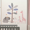 thumbnail image 3 of Lambs & Ivy Jazzy Jungle Elephant/Zebra/Giraffe/Tree Wall Decals/Stickers, 3 of 4