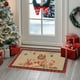 thumbnail image 4 of Adornos navideños, tapete para puerta de entrada, decoración navideña, tapete grueso para baño, absorbente de agua, tapete de entrada a prueba de suciedad, tapete navideño antideslizante de poliéster., 4 of 6