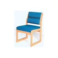 thumbnail image 1 of Dakota Wave Valley Armless Guest Chair in Light Oak-Powder Blue Standard, 1 of 4