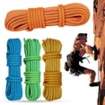 thumbnail image 1 of 9mm Rock Climbing Rope Anti-fall Wear-resistant Heavy Duty Tear Resistant High Tensile Strong Load Bearing Random Color Wilderness Survival Training Rappelling Rope Climbing Gear, 1 of 7